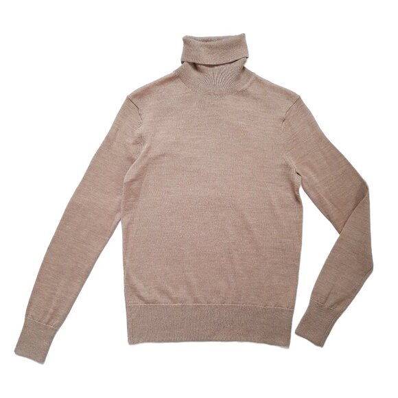 Brooks Brothers Brown Long Sleeve Fine Merino Wool Turtleneck Sweater | Size XS - Picture 1 of 9